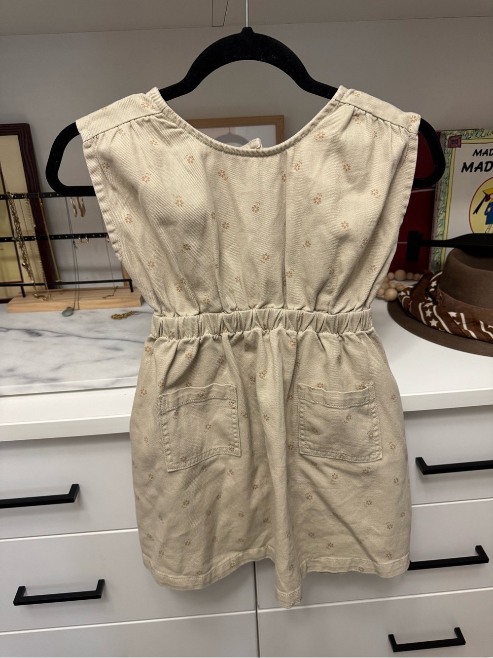 Rylee + Cru Cream Eyelet Casual Girls Ditsy Dress NWT